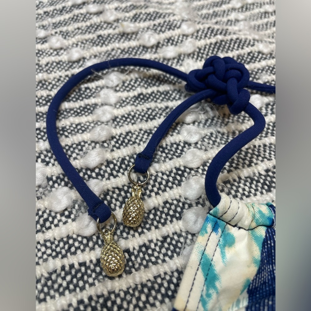 BCBGeneration Blue Patterned Halter Bikini Set - Picture 4 of 16